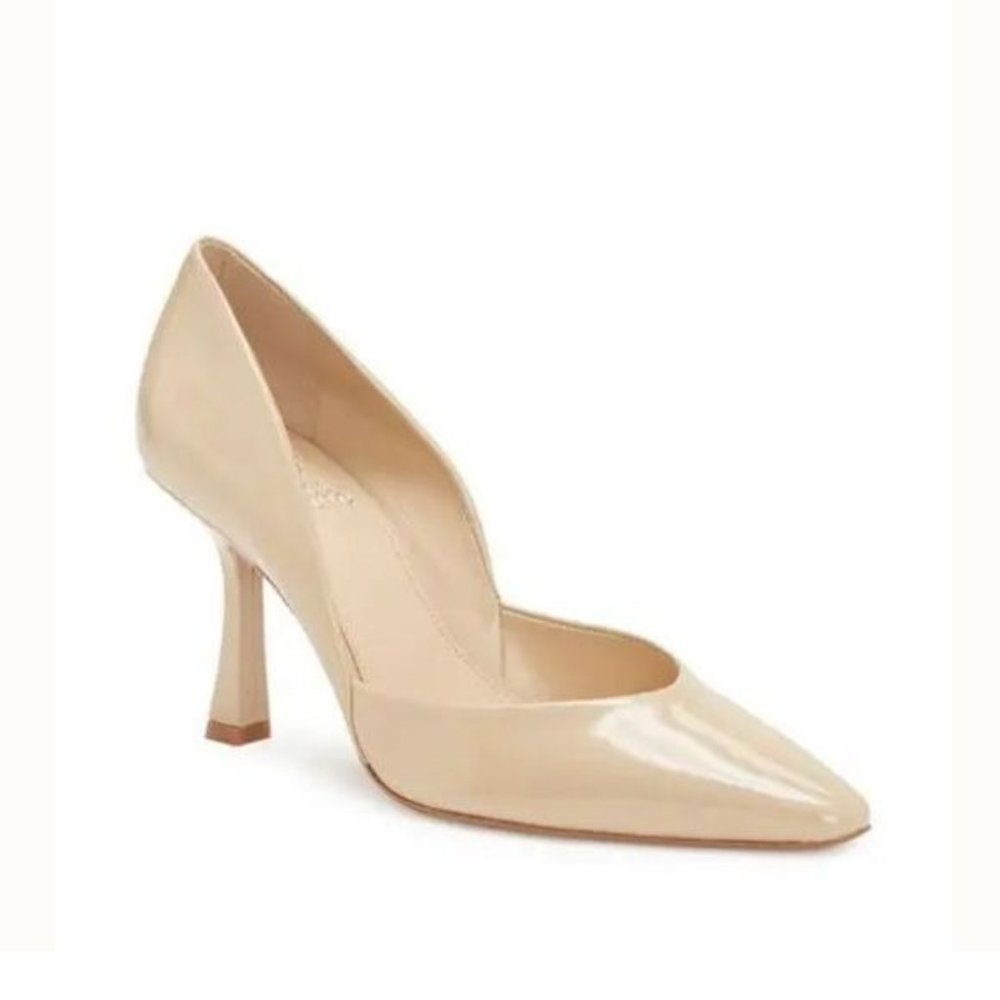 Vince Camuto Karala Pumps in Nude Patent Leather